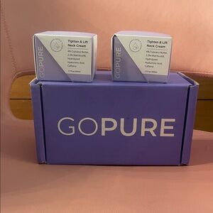 GOPURE Tighten & Lift Neck Cream Duo in Lavender Packaging